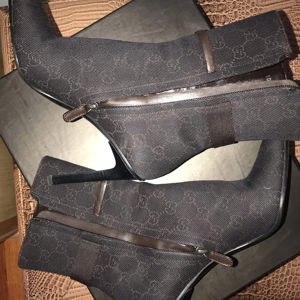 Gucci Black Heeled Boots - Picture 7 of 8